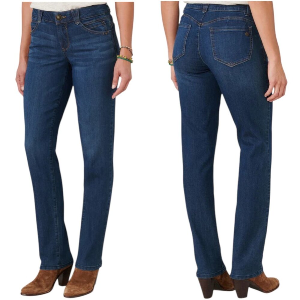 Democracy "Ab"solution® Straight Leg Denim 33" Inseam Tall Jeans - Indigo - 16
